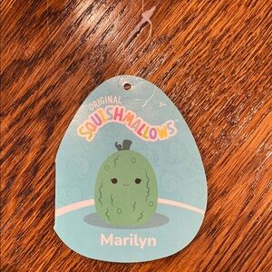 Swuishmallows Tag - Marilyn the Emerald Green Pickle squishmallow plush toy toys